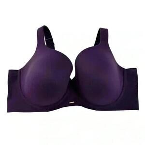 Cacique Women’s Lightly Lined Balconette Purple Bra Size 42DDD